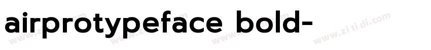 airprotypeface bold字体转换